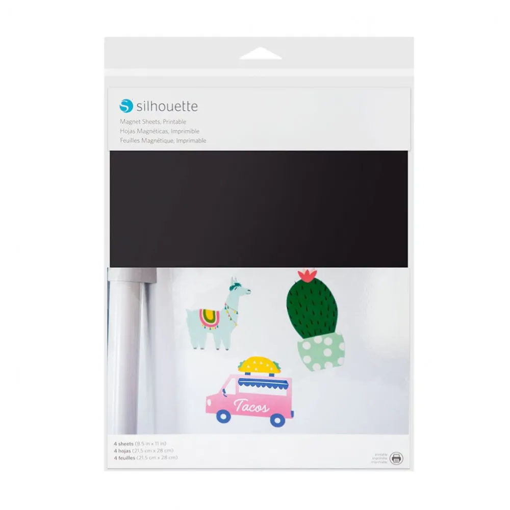 Silhouette Magnetpapier bedruckbar 4er-Pack